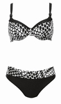 Anita sale comfort, zwartwit F cup beugelbikini maat 40F