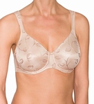 Felina Emotions, gladde bh, ingebreid motief, blush F & G