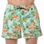 HOM sale beach boxer Hawai multi colour groen maat M