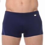 HOM sale swim shorts Sport navy met blauw biesje maat XL 
