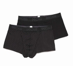 Hom sale HO1 boxer brief 2-pack zwart/zwart met stip M & L