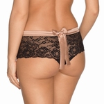 Prima Donna By Night luxe string met zwart kant cream black