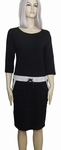 Sensi Wear sale homewear zwarte jurk met bies, maat S
