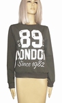 Sensi wear sale, hippe homewear sweater met tekst, army S/M