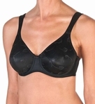 Felina Emotions, gladde bh /ingebreid motief/ zwart :b,c,d,e