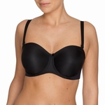 PrimaDonna Satin strapless bh niet voorgevormd zwart 70E