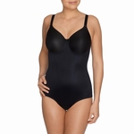 Prima Donna lingerie, Satin stevige body met beugel in zwart