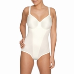 Prima Donna lingerie, Satin stevige body met beugel in ivoor