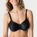 Prima Donna Satin luxe gladde t-shirt bh, niet voorg. zwart